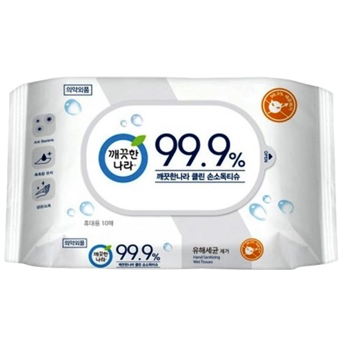깨끗한나라 클린 손소독티슈 리필형 10매