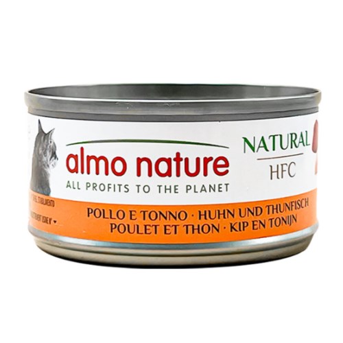 알모네이쳐 HFC 내츄럴 닭고기와 참치 캔 70g