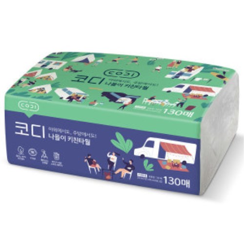  코디 나들이 키친타월 130매 [1팩] 상품이미지