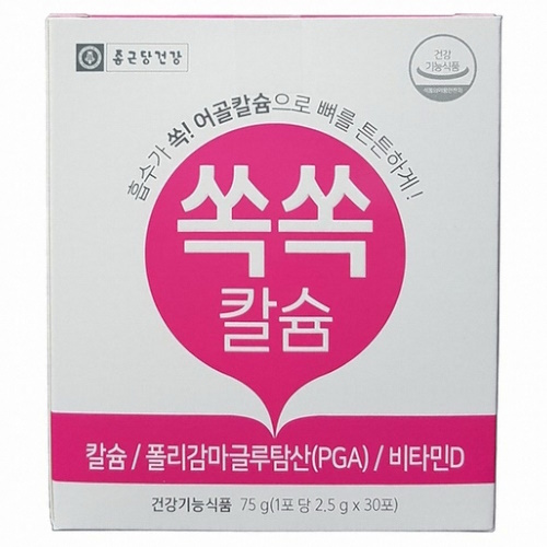  종근당건강 쏙쏙칼슘 2.5g 30포 [5개]