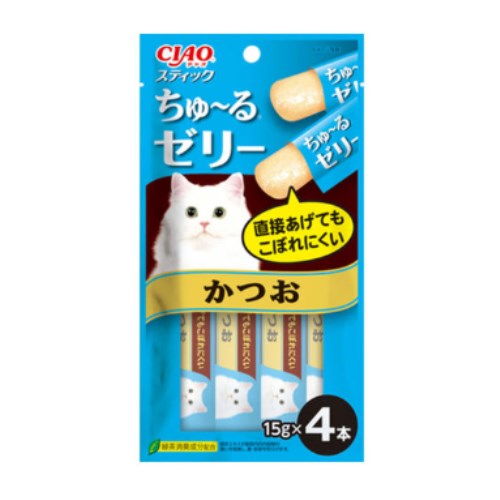 이나바 챠오스틱 츄르젤리 가다랑어 TSC-122 60g (15g x 4p) [3개] 상품이미지