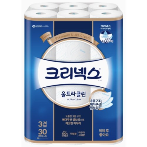 크리넥스 울트라 클린 30m (30롤)