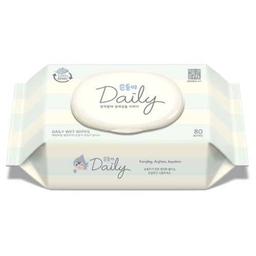 순둥이 데일리 물티슈 캡형 80매