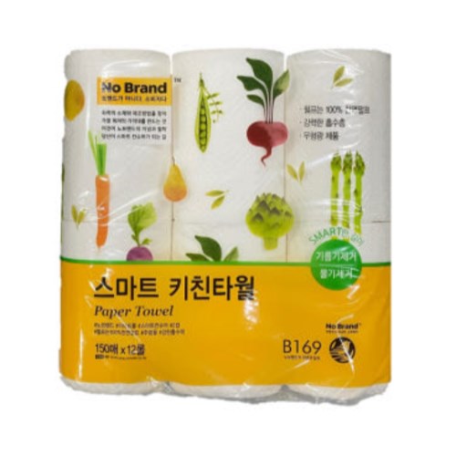 노브랜드 스마트 키친타월 150매 (12입)