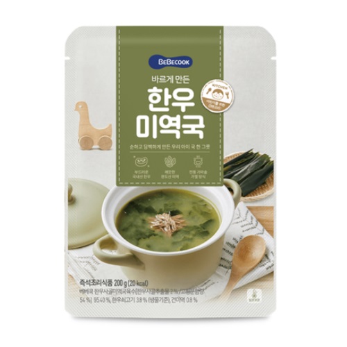 베베쿡 바르게 만든 한우미역국 200g