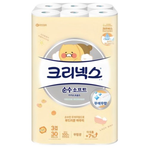 크리넥스 순수 소프트 카카오 30m (30롤)