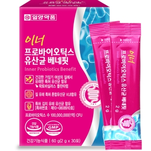 일양약품 이너 프로바이오틱스 유산균 베네핏 2g 30포