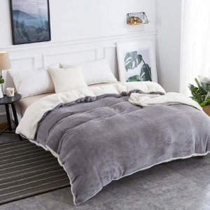 리진 양털 극세사 이불커버