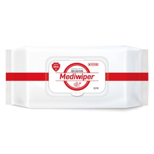 메디와이퍼 안전한 살균 소독 티슈 캡형 80매