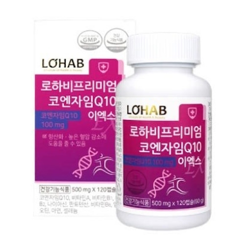 로하비 프리미엄 코엔자임Q10 이엑스 500mg 120정
