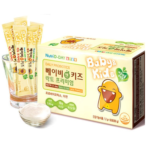 뉴트리디데이 베이비 앤 키즈 락토 프리미엄 유산균 2g 30포