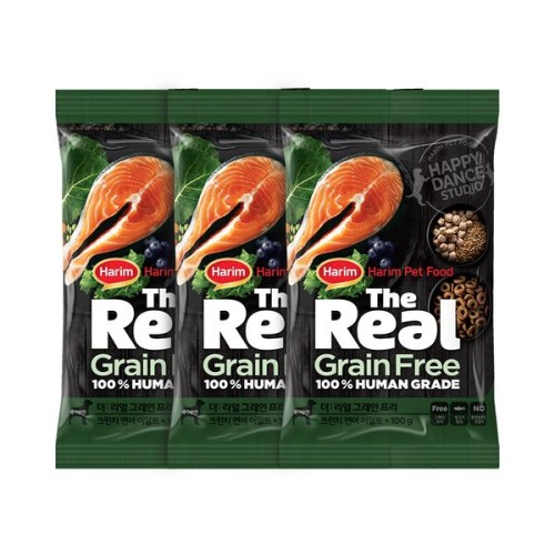 더리얼 그레인프리 크런치 연어 어덜트 50g