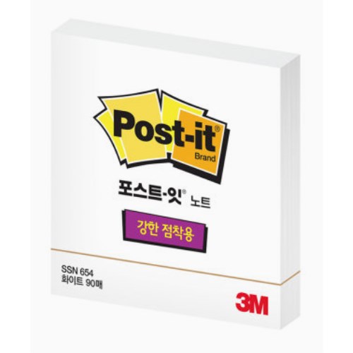 3M  노트 SSN 654 화이트