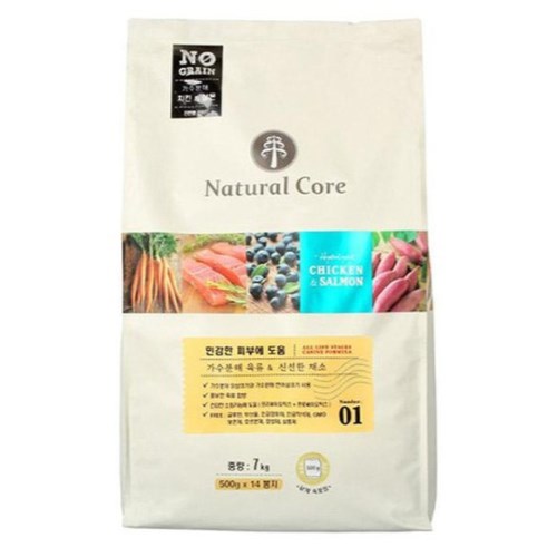 네츄럴코어 치킨&연어 7kg