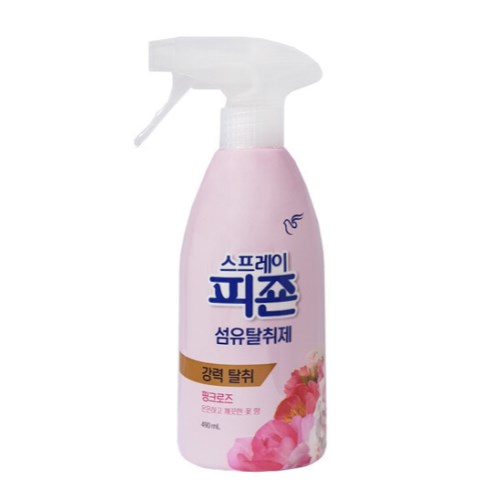 피죤 섬유탈취제 핑크로즈 490ml