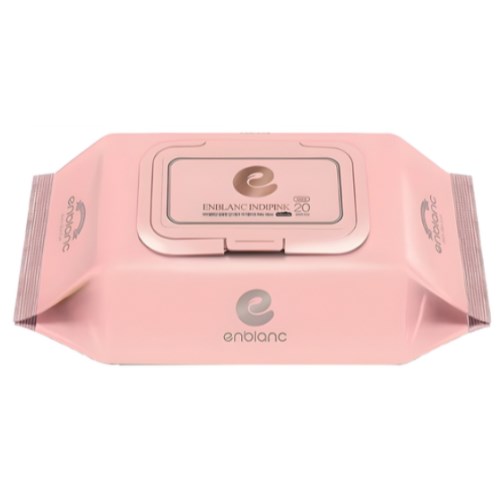 앙블랑 세이프 인디핑크 물티슈 캡형 20매