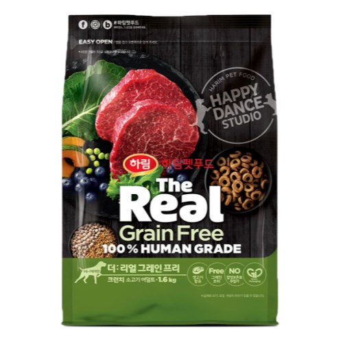 더리얼 독 그레인프리 크런치 소고기 어덜트 5.8kg