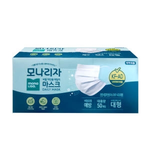 크린가드 모나리자 비말차단용 데일리마스크 KF-AD 대형