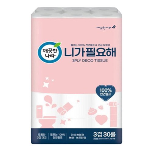 깨끗한나라 니가 필요해 22m (30롤)