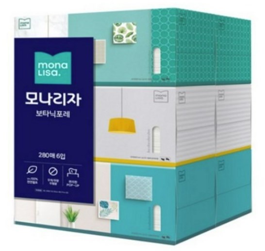모나리자 보타닉포레 미용티슈 280매 (6입)