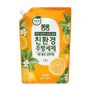 퐁퐁 친환경 오렌지 주방세제 리필 1.2L