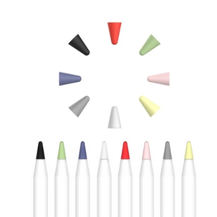 투에이비  아이패드 펜슬 펜촉 팁 커버 보호대 1세대 2세대 공용 8Colors