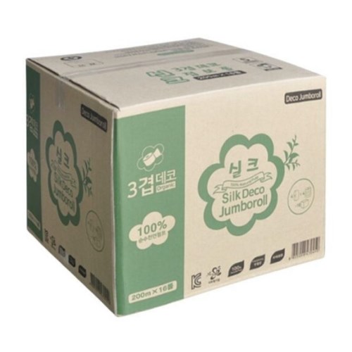 그린코리아 실크 데코 점보롤 3겹 200m