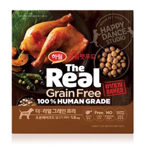 더리얼 독 그레인프리 오븐베이크드 닭고기 퍼피 1.6kg