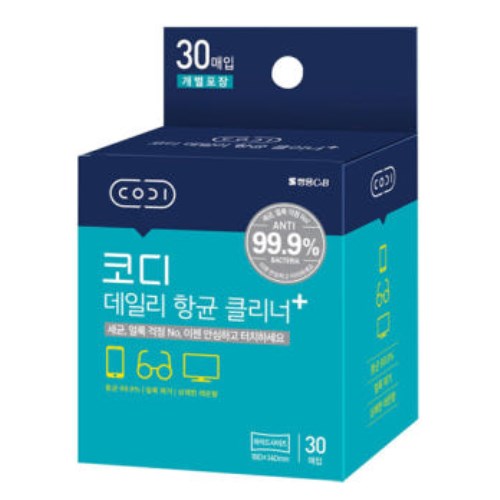 코디 데일리 항균 클리너 물티슈 30매