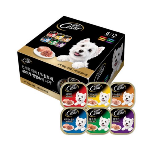 시저 버라이어티팩 100g 12팩