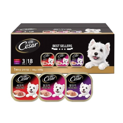 시저 버라이어티팩 100g 18팩