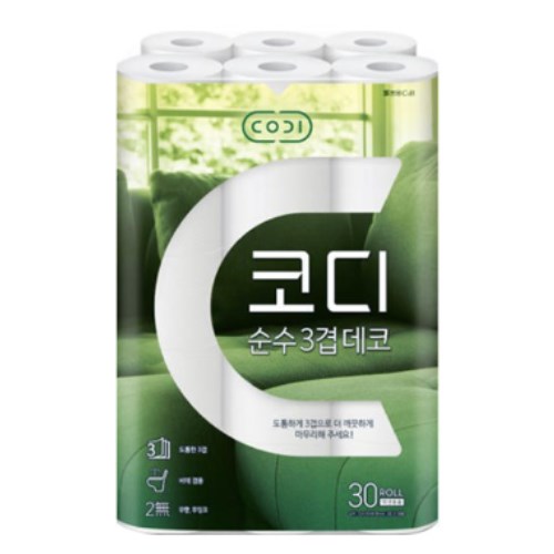 코디 순수 3겹 데코 30m (30롤)