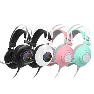 ABKO  N550 ENC 가상 7.1 RGB 진동 노이즈 캔슬링 마이크 3D 초경량 헤드셋