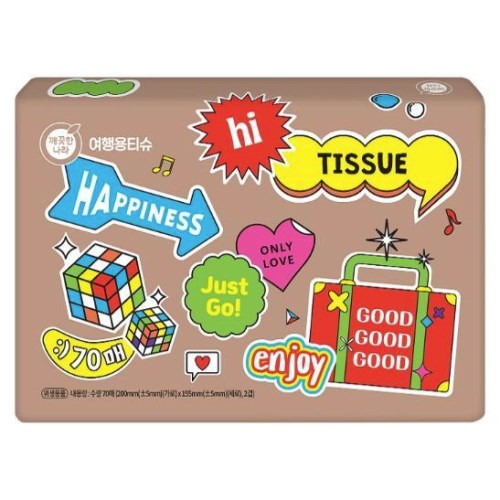 깨끗한나라 여행용 티슈 꿈 70매