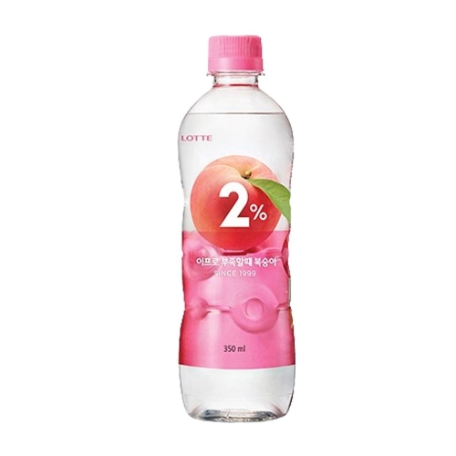  롯데칠성음료 2% 부족할때 복숭아 350ml [1개]