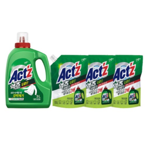 액츠 퍼펙트 딥클린 3L + 리필 2.2L