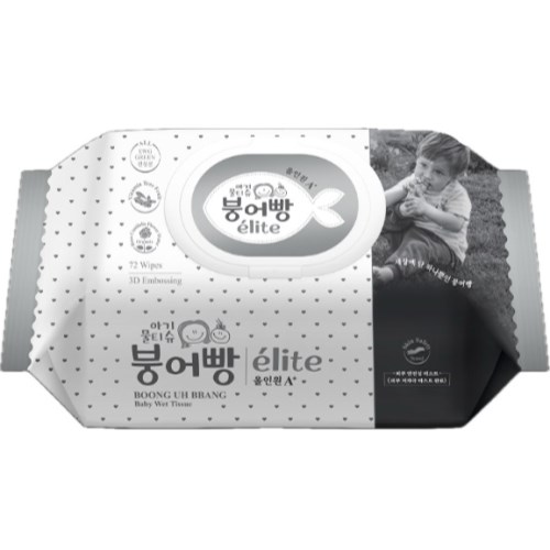 붕어빵 엘리트 올인원 A+ 물티슈 캡형 72매