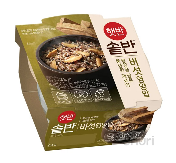 CJ제일제당 햇반 솥반 버섯영양밥 200g[2개]