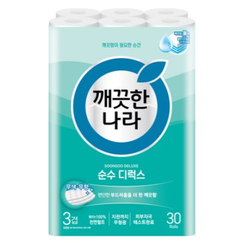 깨끗한나라 순수 디럭스 30m (30롤)