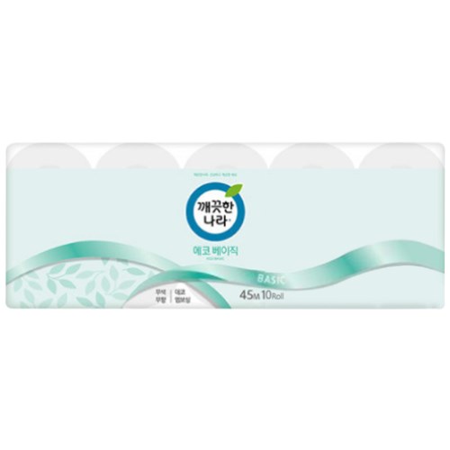 깨끗한나라 에코 베이직 45m (10롤)