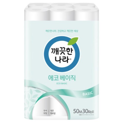 깨끗한나라 에코 베이직 50m (30롤)