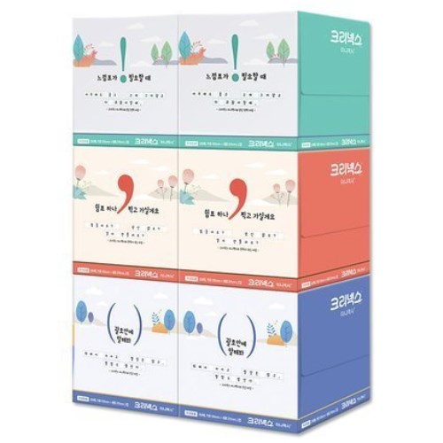 크리넥스 미니맥시 미용티슈 250매 (6입)