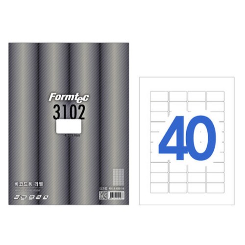 폼텍 바코드용 라벨 3102 [20매]