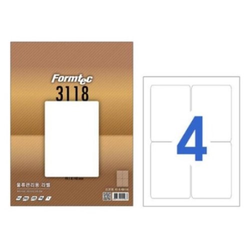 폼텍  물류관리용 라벨 3118 [20매] 상품이미지