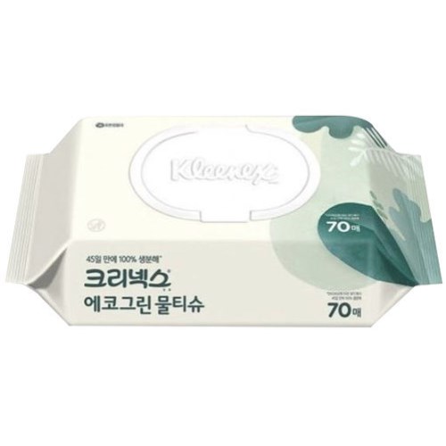 크리넥스 에코그린 물티슈 캡형 70매