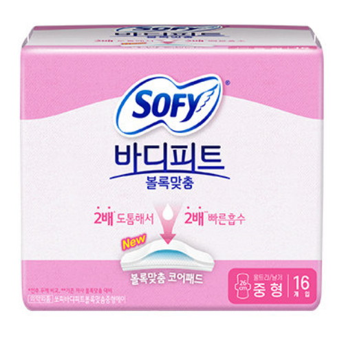 쏘피 바디피트 볼록맞춤 중형 16개