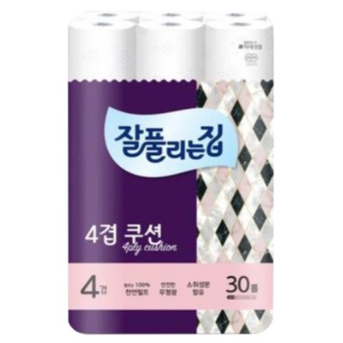 잘풀리는집 4겹 쿠션 27m (30롤)