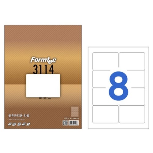 폼텍 물류관리용 라벨 3114 [100매]