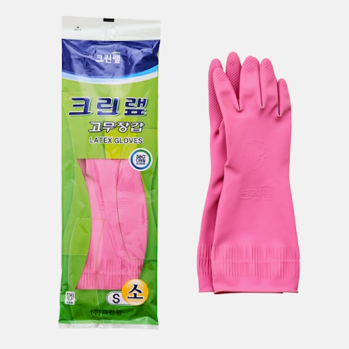 크린랲  고무장갑 (소)