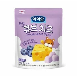 아이얌 한입 큐브 치즈 블루베리 20g